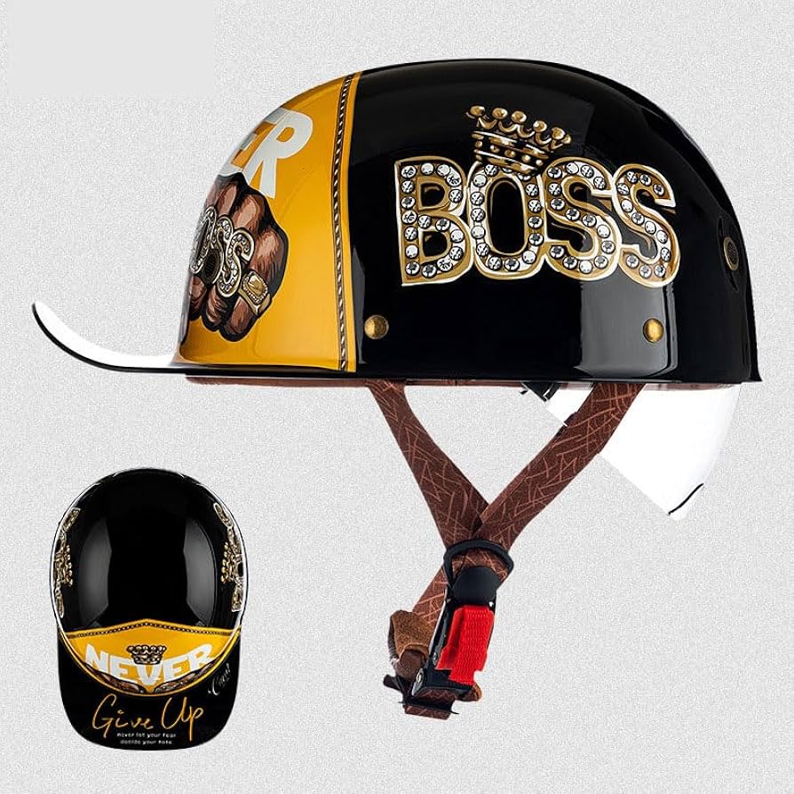 Cap Helmet Half with Visor BOSS