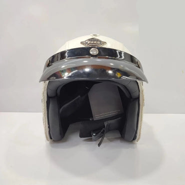 VOSS Leather Helmet Open Face 3/4 ABS