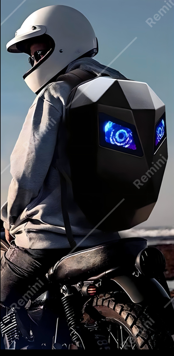 Backbag for Motorcycle Dynamic Eyes Led Lights waterproof