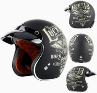 Helmet 3/4 Dot Certified The Lucky 13