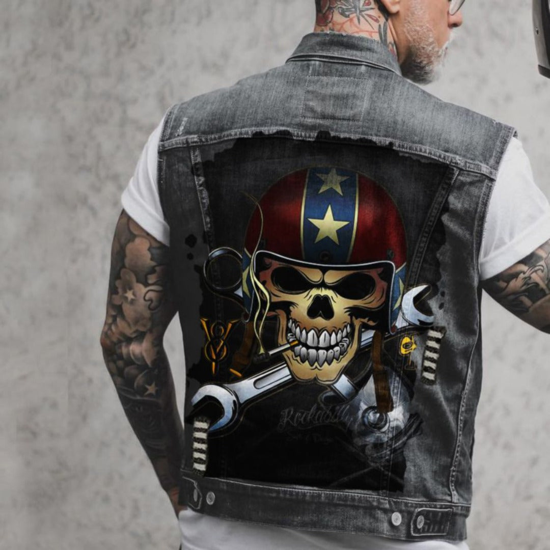 Men's Denim Vest Smoker