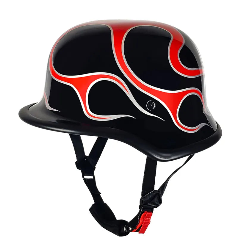 Motorcycle German Helmet with art work