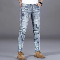Men's Pant Jeans Wintage Washed Regular Fit