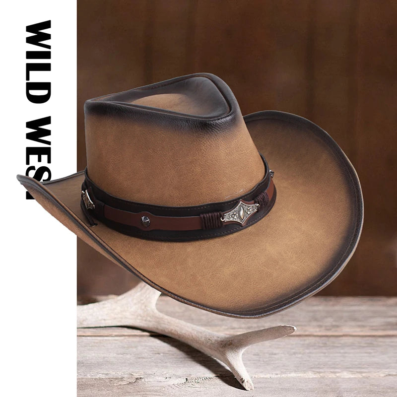 Leather Cowboy Hat