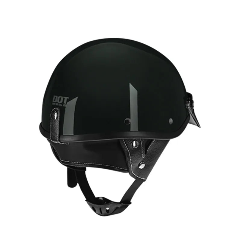 Helmet Half Solid shiny Dot Certified 6D-301