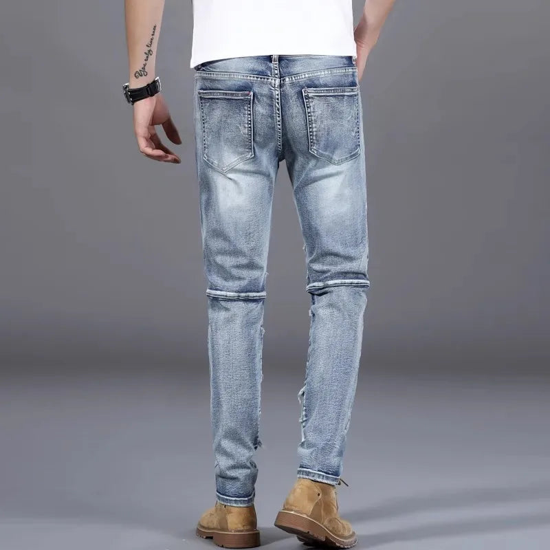Men's Pant Jeans Wintage Washed Regular Fit