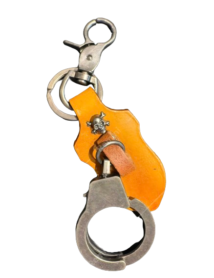 Key Chain from Alloy & PU Leather
