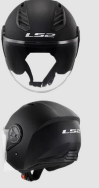 LS2 Helmet OF-616 Open Face 3/4 With included Microphone