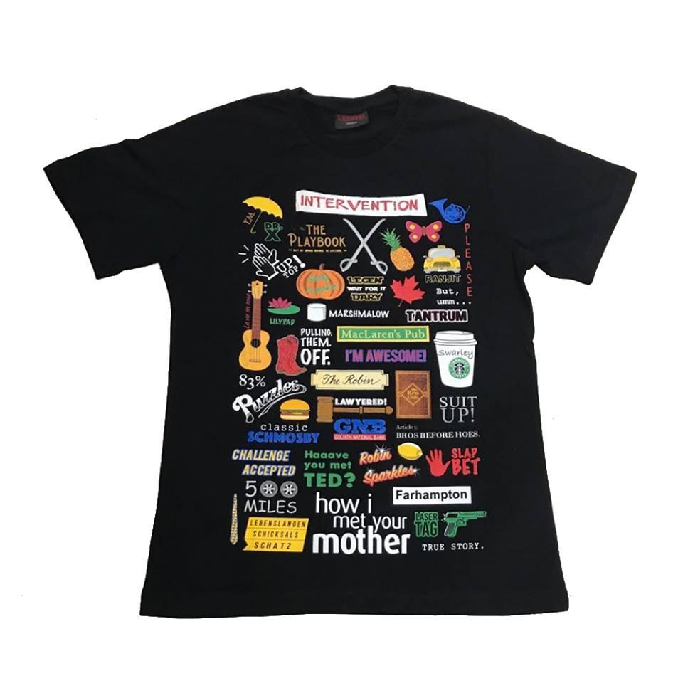 Men's T-Shirt TV Show Round neck Regular Fit Cotton How I Met Your Mother