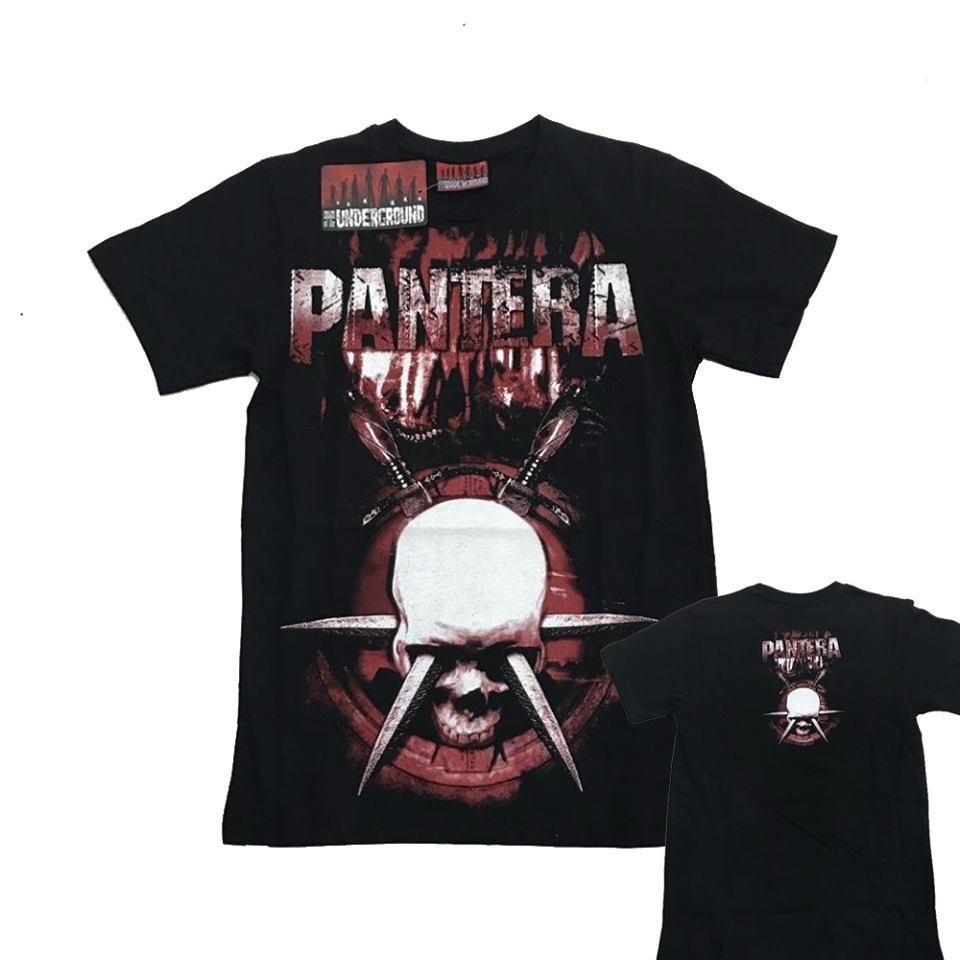 Men's T shirt Crew Neck Regular Fit Evenged Pantera