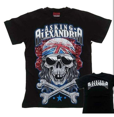 Men's T-Shirt Rock Band Rugular Fit Round neck Asking Alexandria