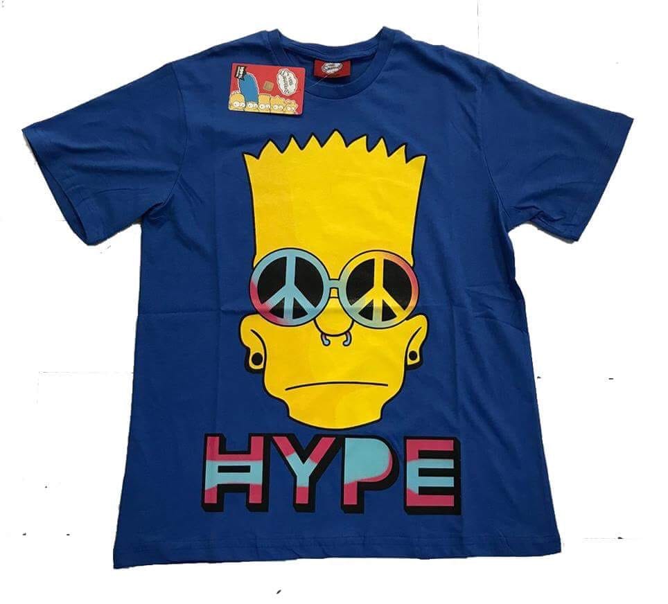 Men's T-Shirt Regular Fit Round neck Cartoons Characters The Simpsons HYPE