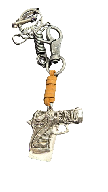 Key Chain from Alloy & PU Leather