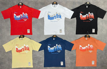 Men's T-shirt Short Sleeves Oversize Dont Ask Logo