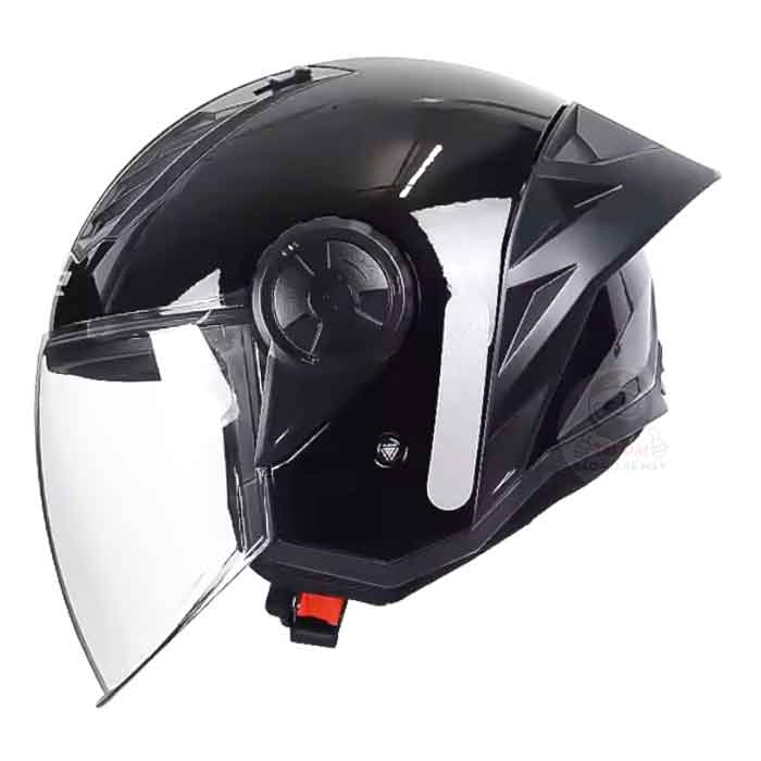 ls2 3/4 helmet LS2 Helmet OF-616 Open Face 3/4 With Microphone – Innovo