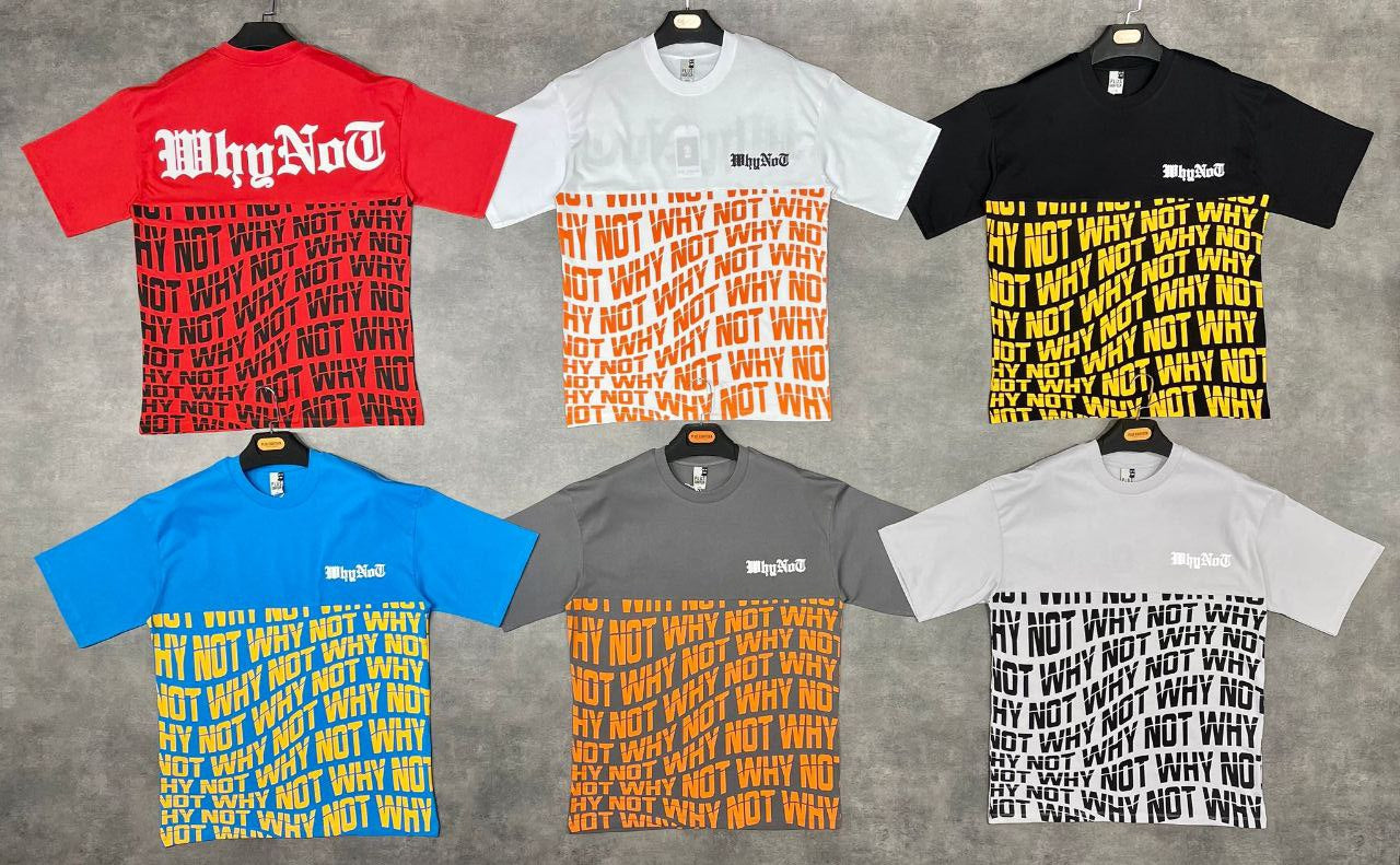 T-Shirt-VIP-Oversized Why Not logo
