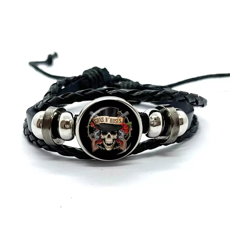Bracelet Gun's N Roses Skull
