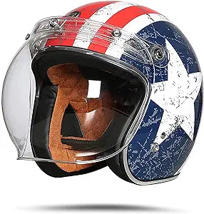 Helmet Open Face 3/4 OF-701 Captain America