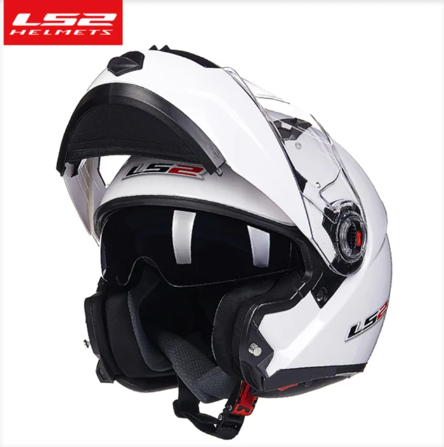 LS2 ff370 motorcycle helmet flip-up dual shield helmets with sun visor