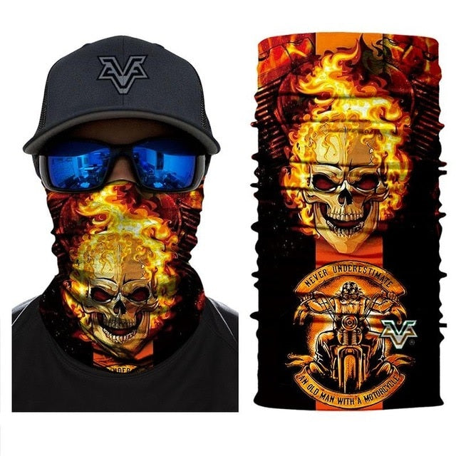 Tube Mask Fire Skull