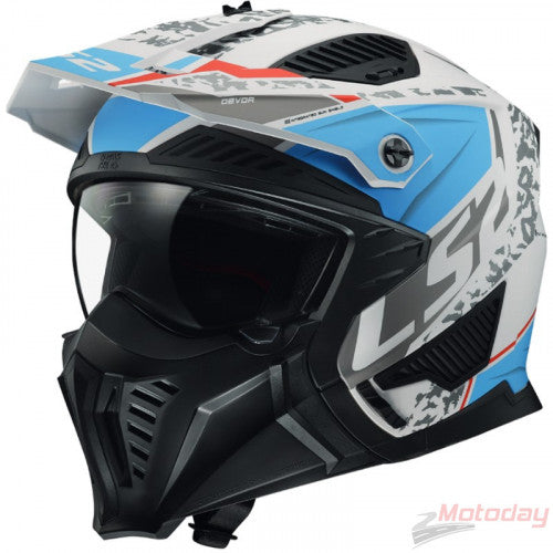 LS2 OF606 Riding Helmet with Removable Chin Guard